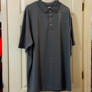 Men Gray Calloway Golf button crew Polo shirt size XXL EEG TTC